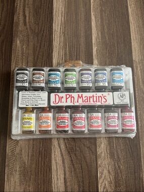 NWT Dr. Ph. Martin's Radiant Concentrated Watercolor Paints set A 1/2 OZ